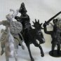 Arab Warriors Plastic Playset Black/Gray Figures Lot Toys