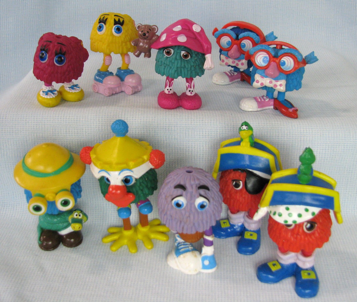 McDonalds Funny Fry Friends Happy Meal Toys 10 Figures Lot
