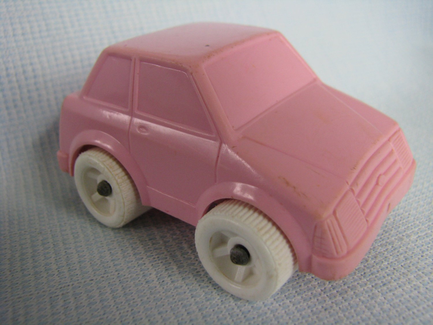 Vintage Viking Plasto Toys Sweden Pink Car