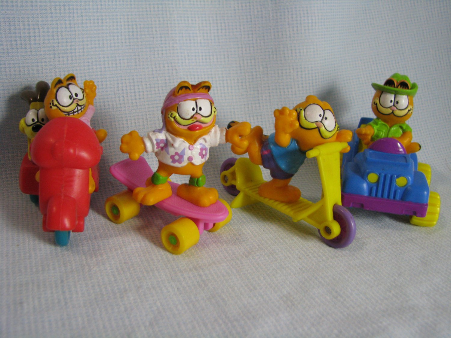 Garfield Figures McDonald's Happy Meal Set 1989 Toys