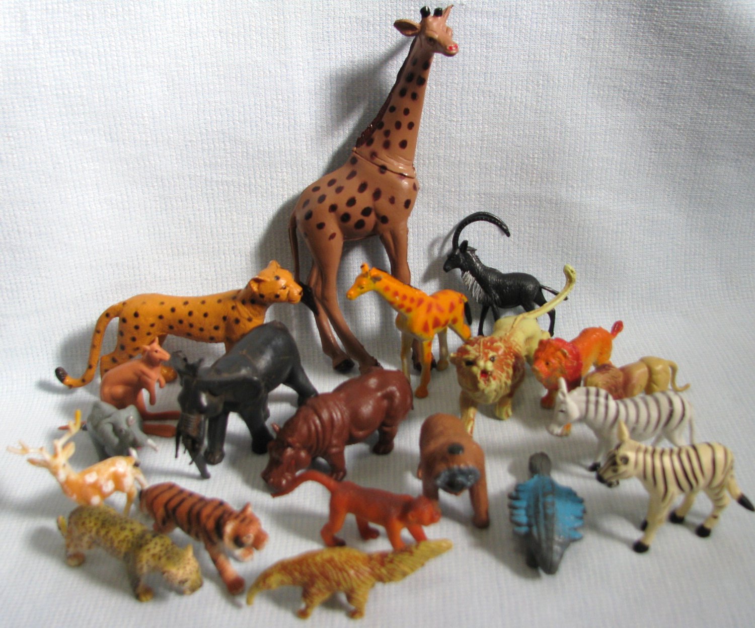 plastic jungle animals