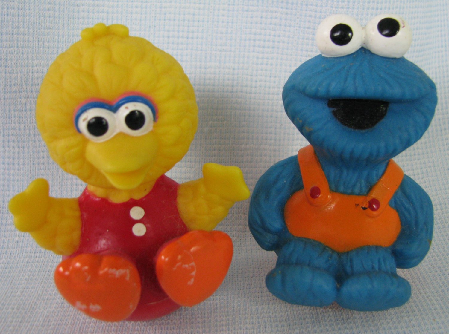 Big Bird + Cookie Monster Rolly Polly Weeble Toys Sesame Street Muppets