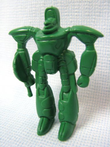 Larami Green Robot Plastic PVC Figure