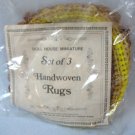 Vintage Handwoven Dollhouse Rugs Dollhouse Miniatures MIP Vintage Handwoven Dollhouse Rugs Dollhouse Miniatures MIP