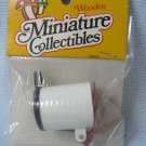 Metal Trash Can w Foot Pedal Dollhouse Miniatures MIP Metal Trash Can w Foot Pedal Dollhouse Miniatures MIP