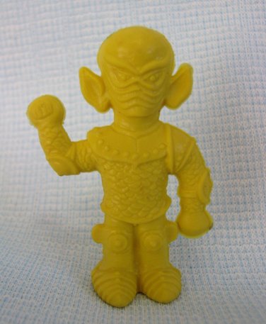 Vintage Yellow GILL FACE Scaley Monster Alien Eraser Figure Diener Ind
