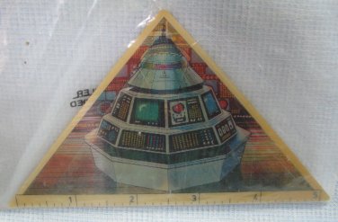 Captain Power Hologram Ruler / ID Tag Vintage MIP