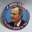 George Bush For President 1992 Campaign Political Button Pin Back George Bush For President 1992 Campaign Political Button Pin Back