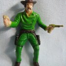 Rubber Green Gunslinger Figure Finger Puppet JaRu 1990s