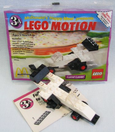 Lego Motion Land Laser McDonalds Happy Meal Set 3A 1989