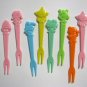 Little Twin Stars + My Melody + Tiny Poem + Kitty + More 8 Forks Set Sanrio 1976