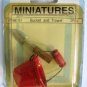 Dollhouse Miniatures Mason's Bucket Pail and Trowel 1:12 MIP
