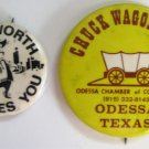 Texas Chuck Wagon + Fort Worth Button Pins Chamber Of Commerce Texas Chuck Wagon + Fort Worth Button Pins Chamber Of Commerce