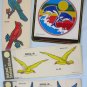 Vintage Window Decals Lot Birds Dolphins G-32 G-34 G-53 Decorcal 1977