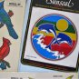 Vintage Window Decals Lot Birds Dolphins G-32 G-34 G-53 Decorcal 1977