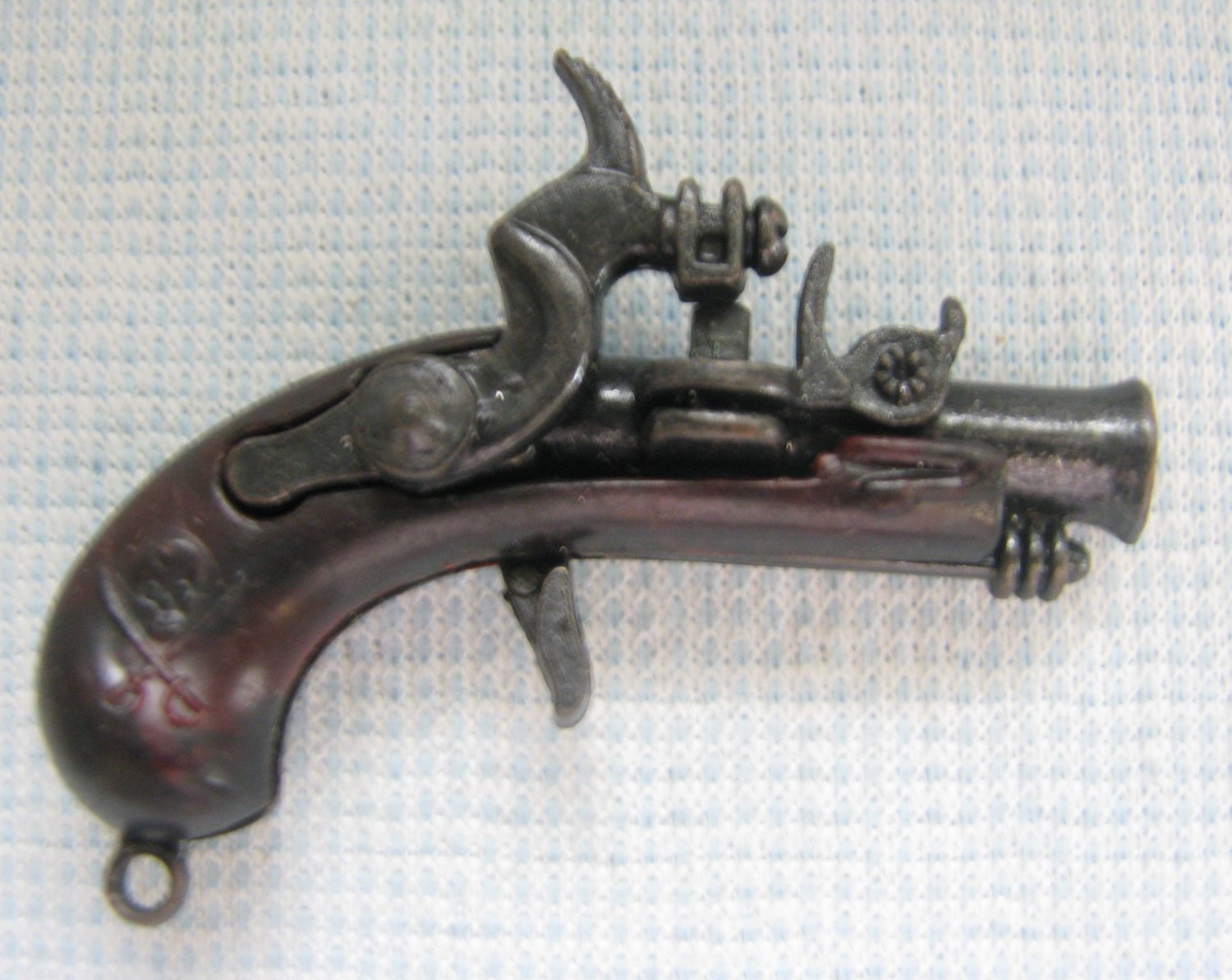 Vintage Pirat Toy 2.25" Metal Pistol