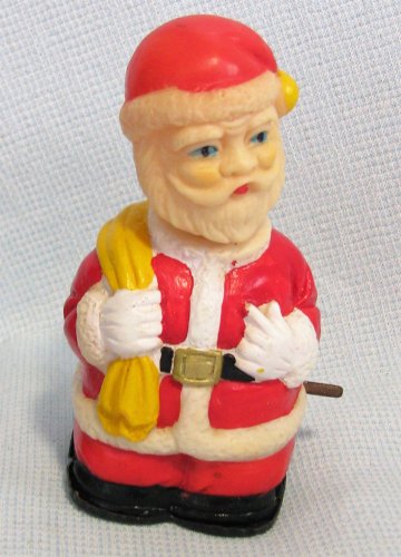 Vintage Windup Santa Claus Nodder Plastic Japan