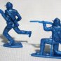 Civil War Cavalry Metallic Blue MPC Plastic Figures