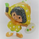 Strawberrry Shortcake Orange Blossom with Paintbrush Artist - Strawberryland Miniatures Kenner 1981