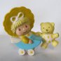 Strawberrry Shortcake Butter Cookie in Baby Buggy Jelly Bear - Strawberryland Miniatures Kenner 1982