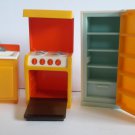 Fisher Price Kitchen Appliances Dollhouse Furniture Sink Fridge Stove