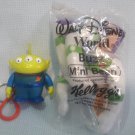 Toy Story Buzz Lightyear Mini Bean 2001 MIP + Alien Keychain Disney Pixar