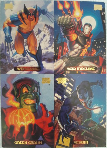 1994 Fleer Marvel Masterpieces Wolverine Uncut 4 Card Trading Promo Sheet