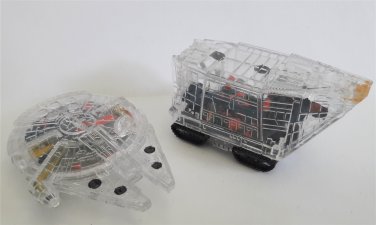 Star Wars X-Ray Fleet Collection III Galoob Micro Machines Millennium Falcon + Sand Crawler