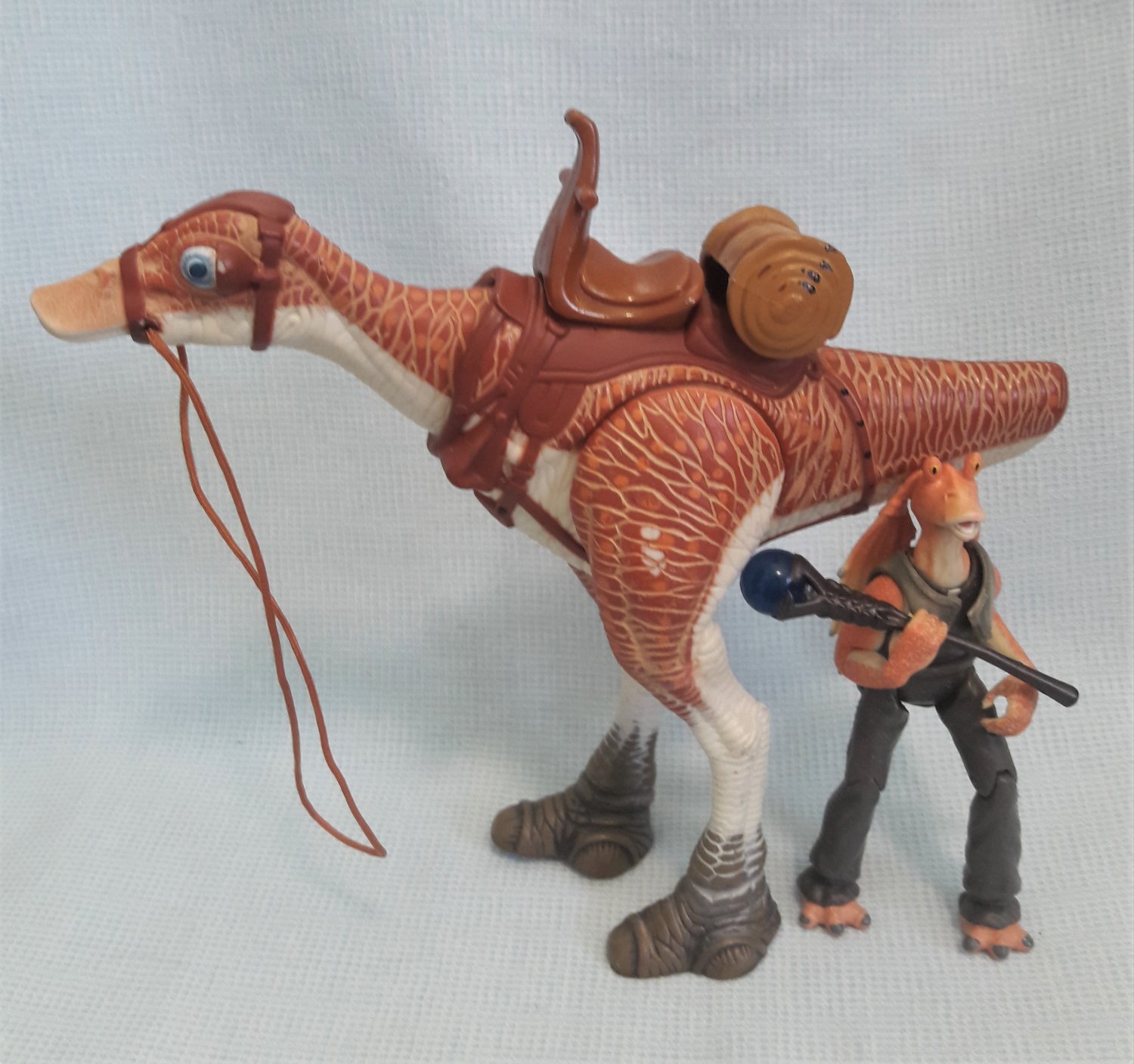 Action figure:Star Wars Episode I: Jar Jar Binks with Kaadu - Kenner —  Google Arts & Culture