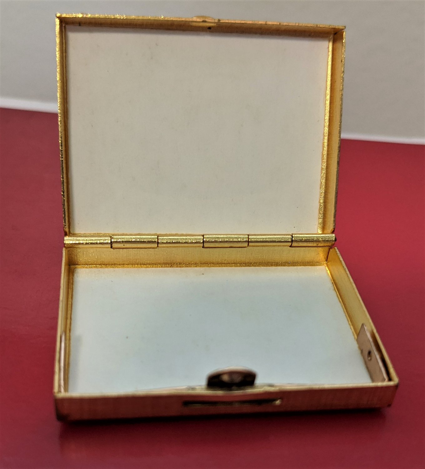 Vintage Gold Pill Box West Germany