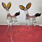 Vintage Murano Glass Donkeys Hand Blown Miniature Figurine Sculpture