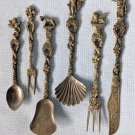 Silver Plate Demitasse Italy Spoon Set Vintage Souveniers Silver Plate Demitasse Italy Spoon Set Vintage Souveniers