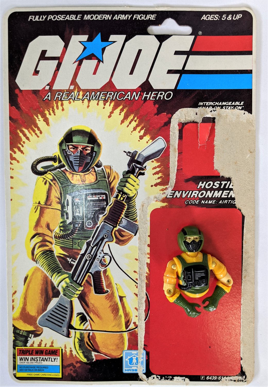 action figure cardback