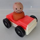 Fisher Price Play Garage Red Car and Wood Boy Little People