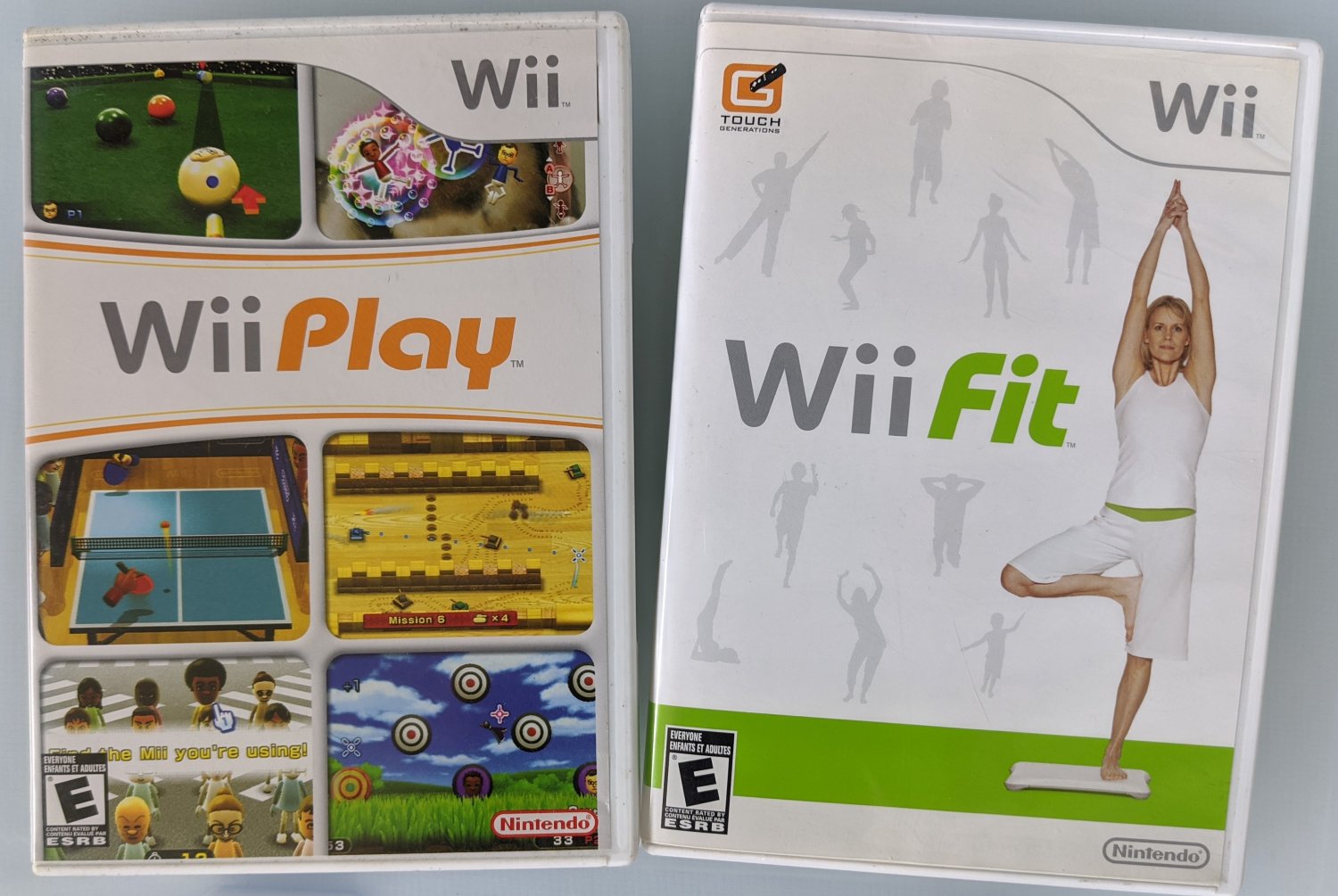 Wii Wii Play + Wii Fit Nintendo Video Games