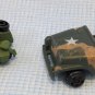 Diecast Micro Machines Motorcycle Side Car and Jeep Military Vehicles