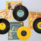 4 Vintage Peter Pan Golden Records 78 45 RPM