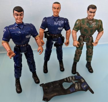 Odd Looking Policemen Action Figures Lot