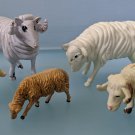 Vintage Plastic Sheep Lamb Animals Lot