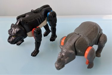 Beast Wars Rhino and Panther Transformers McDonald's Happy Meal Toys