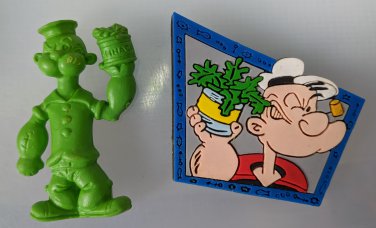 Popeye The Sailor Rubber Mini Figure and Magnet