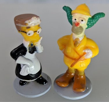 The Simpsons Krusty + Waylon Clue Board Game Tokens