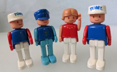 Vintage Tomy Train People Figures Lot - Playsets