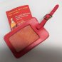 Official Johnnie Walker Red Label Red Leather Luggage Golf Bag Tag
