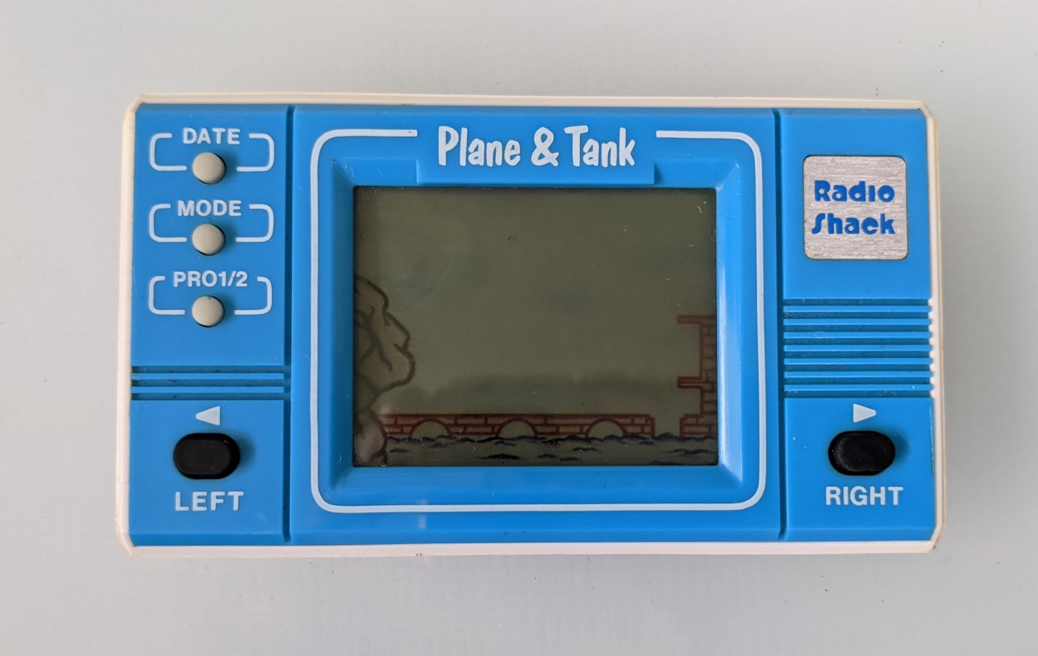 Radio Shack Plane & Tank LCD Handheld Game Tandy 1985