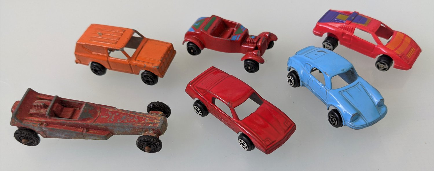 Vintage Used Mini Diecast Metal Cars Toys Lot Mini Tootsie Zee