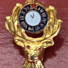 Vintage BPOE Fraternal Elks Clock Star Logo Lapel Hat Pin Vintage BPOE Fraternal Elks Clock Star Logo Lapel Hat Pin