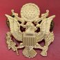 WWII Army E Pluribus Unum Eagle Crest Emblem Hat Pin Badge