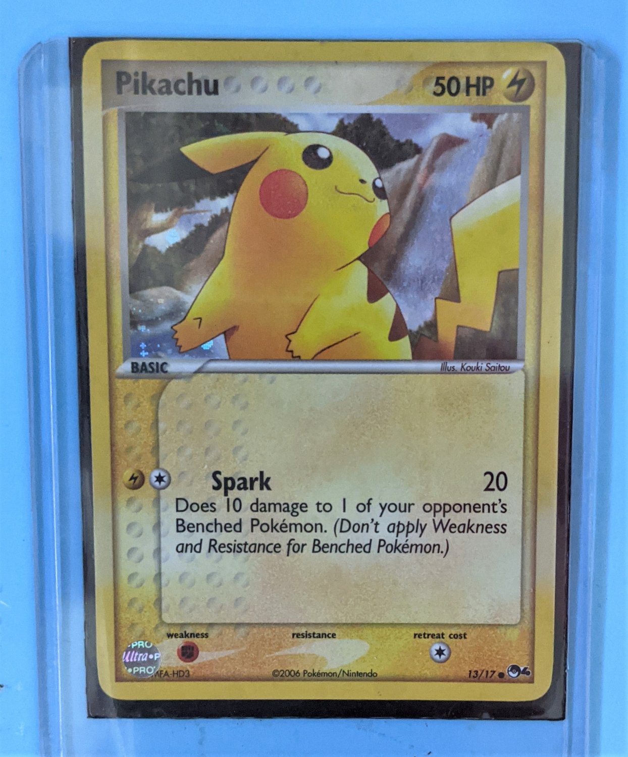 Pokemon Pikachu 13/17 Holo POP Series 4 Common Card MNM