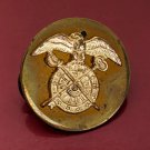Vintage US Army Quartermaster Eagle Sword Key Lapel, Hat or Collar Pin Award